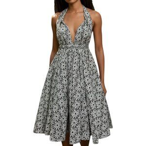 John Paul Gaultier for Target Eyelet Daisy Halter Dress - Great Cond- 5